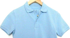 Gap Boys Polo Shirt School Uniform Light Blue SIZE M/8-9 Cotton Short Sleeve NEW