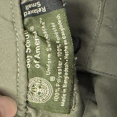 Boy Scouts Of America Shorts Boys Small Green Uniform Switchbacks Relaxed Cargo