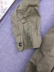 Vintage Boy Scouts Of America Shirt Boys XS Green Twill Button Front Uniform
