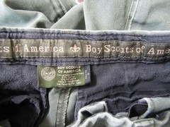 Boy Scouts of America Convertible Cargo Pants Canvas Youth 10 Uniform Zip Off
