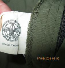 Boys Scouts Of America Cargo Shorts Youth XL Green with Belt Uniform Switchback