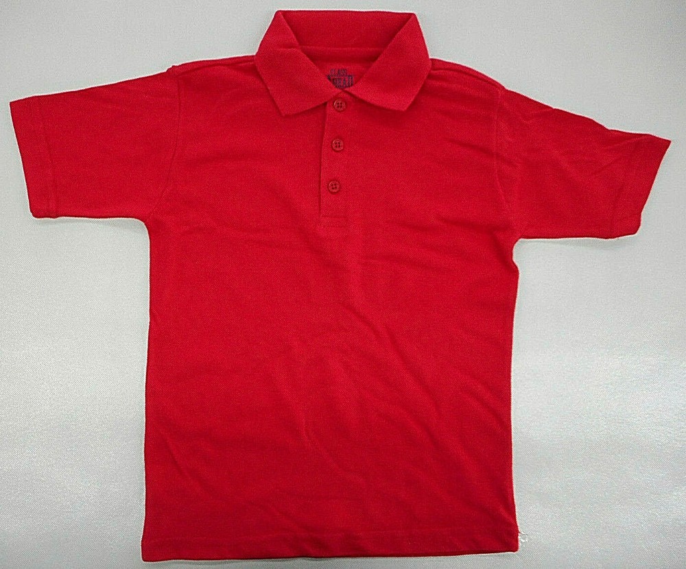 Boys Class Ahead Red OR Navy Uniform/Casual Polo Shirt Sz SML(6/7) – XL(16/18)