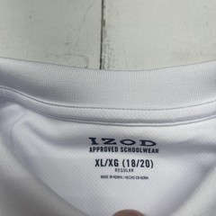 IZOD Polo Shirt Boys XL 18/20 White Approved Schoolwear Performance Uniform