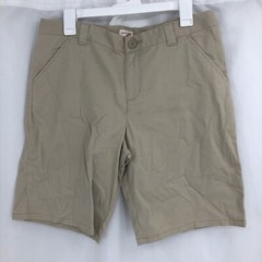 Cat & Jack Boys Bermuda Shorts Khaki Beige Uniform Adjustable Waist 16 Husky L22
