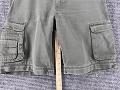 BOY SCOUTS Convertible Cargo Shorts Uniform Green Zip Off Youth Size 33 NO PANTS