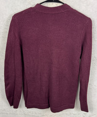 French Toast Plum Cardigan Sweater Button School pockets LS Boys Large 10/12 NEW