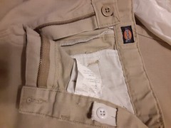 Boys School Uniform Shorts – Dickies Brand – khaki size 14 with adjustable waist