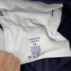 French Toast Pants Boys 18 Navy Relaxed Twill Adjustable Waist School Uniform