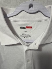 JUMP START UNIFORMS Unisex White Polo Shirt Size 20 NWT School Uniform Pique