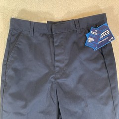 Approved School Uniform Pants Boys Size 12 Blue Slim Fit Double Knee NWT