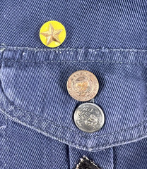 Vintage Cub Scouts BSA Shirt Youth Small Blue Official Uniform Patches Pins 60s