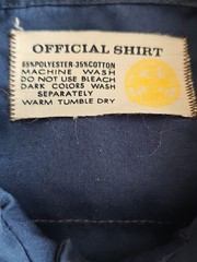 Vintage Official Boy’s / Child’s Cub Scout Navy Blue Uniform Shirt w/Patches