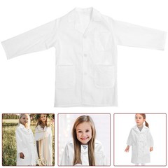Kids Lab Coat for Kids White Durable Scientist Costume Comfortable and Simple