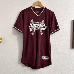 Majestic Burgundy South Shore Smoke Baseball Jersey XL Youth 2665