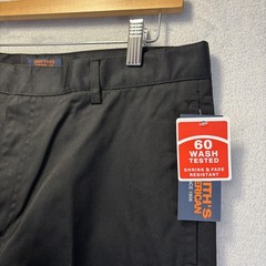 NWT Smith’s Boys Uniform Pants Youth Size 20 Black Flat Front Adjustable Waist