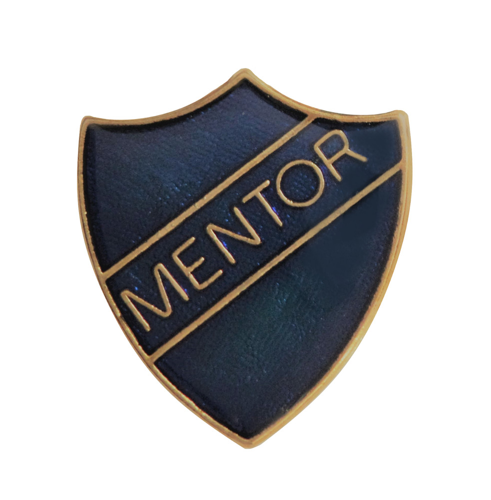 Mentor Blue Pin Badge For Schools