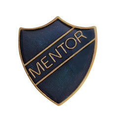 Mentor Blue Pin Badge For Schools