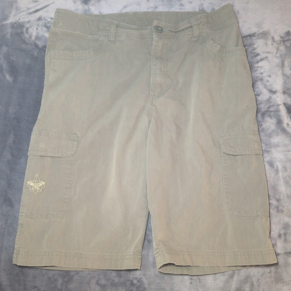 Boy Scouts of America Uniform Shorts Youth Size 18 Army Green Cargo Utility