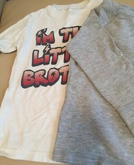 Lot 2 Boys Long Sleeve Shirts 1 Grey & 1 White Size 4T. Play Clothes.