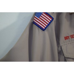 Boy Scout Official Uniform VENTED Shirt BOYS L + BONUS DC NCAC Webelos Quick Dry