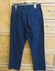 Boy’s Childrens place Khaki/chino pants uniform size 12 navy blue flat front new