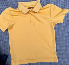 LOT of 6 Boys uniform IZOD,OLD NAVY,GEORGE PERFORMANCE Fabric Polo Shirts 6-7