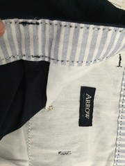 Arrow Boys Pleated Easy Care Wrinkle Free Stain Repellent Pants Navy Size 18
