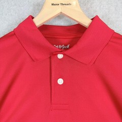 Cat & Jack Polo Shirt Boys Large Red No-Roll Collar Wicking School Uniform NWT