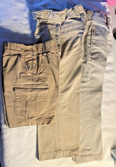 Lot of Boys size 5 Khaki School Uniform Pants & Shorts Old Navy, Geranimals + 1
