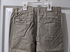 New Boys Cherokee Uniform Pants Size 10 Flat Front Adjustable Waist Khaki Color