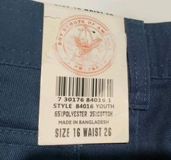Boy Scouts of America BSA Cub Scout Uniform Blue Shorts Size 16 NWT
