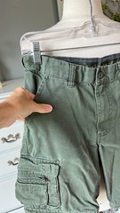 Boy Scouts Of America Green Cargo Shorts Expandable Waist Boys 12 Uniform Cotton