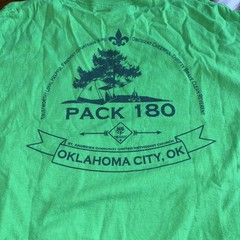 Cub Scouts BSA Uniform Men’s & Youth Green Crew Neck Tee Shirt Pack 180 Set Of 2