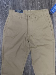 Nautica Pants Boys 18 Khaki School Uniform Reinforced Knee Performance Stretch