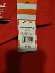 Boys Short Sleeve Pique Uniform Polo Shirt Cat & Jack Red XXL (18) New With Tags