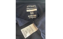 George Boys Navy Blue XL 14 -16 Short Sleeve Polo Uniform Shirt