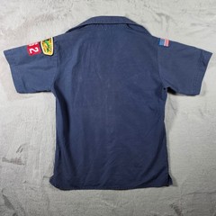 Boy Scouts of America Shirt Boys Youth Medium Blue Theodore Roosevelt Council