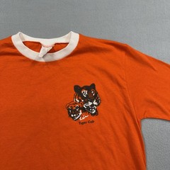 Boy Scouts Of America Shirt Youth Large Orange Tiger Cub Uniform Ringer Tee