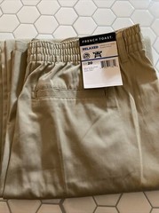 French Toast Tan Khaki School Uniform Dress Pant Relaxed Fit Pull On Boys Sz 20