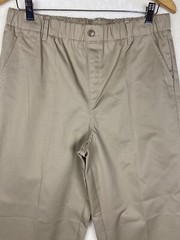 Lands End Uniform Pants Boy Plus 20 Pull On Khaki Pleated School wear Oeko-Tex