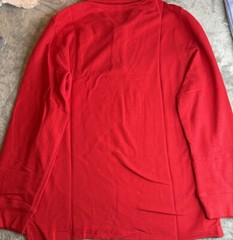 Wonder Nation Kids Long Sleeve Polo Shirt Size XL (14-16) Red School Uniform
