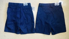 Lot Of 2 Boys Galaxy Authentic Navy Blue Uniform Shorts sz 14 Husky NWT