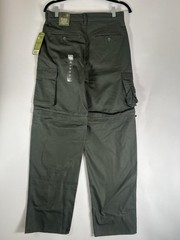 Boy Scouts Of America Pants Youth 14 Green Canvas Convertible Zip Off Uniform