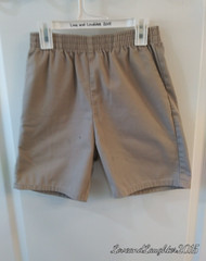 School Uniform Shorts Boys Size 10 Khaki Elastic Waist Band Unisex