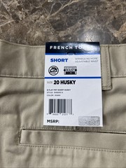 French Toast boys shorts 20 Husky B Flat SH9200 G Khaki beige School