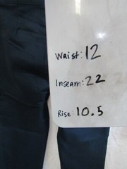 NWT OLD NAVY BOYS BLACK PLAIN FRONT BUILT-IN FLEX WOVEN PANTS SIZE 8 SLIM