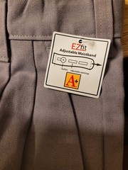 NWT A+ Easy Care Boys School Uniform Shorts Grey Waist 25 Adjustable Waistband