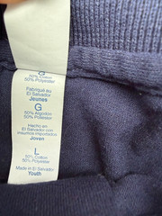 LOT of 3 Boys uniform FADED GLORY,JERZEES Long sleeve Polo Shirts NAVY BLUE M/L