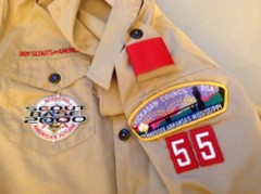 Youth large Boy Scout shirt blue