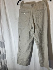 Boys Nautica Uniform Casual Khaki Linen Blend Pants Size 12 Y35